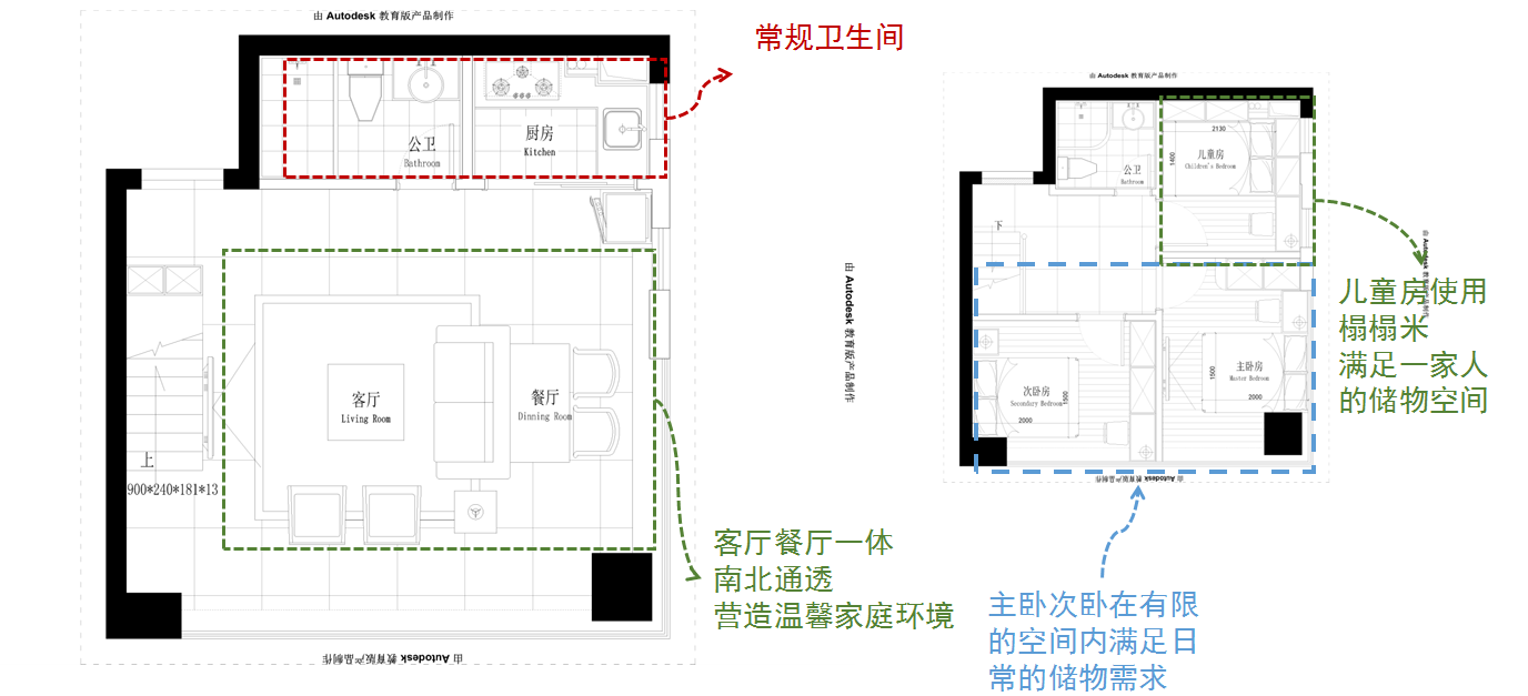 【不凡設(shè)計(jì)】聯(lián)發(fā)君領(lǐng)綬溪全戶(hù)型案例解析（9#56㎡戶(hù)型）